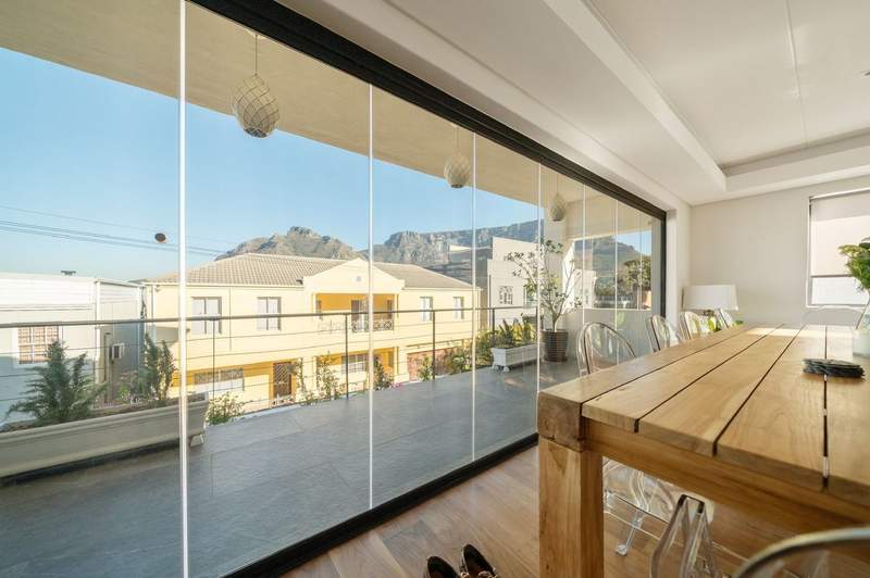 Dining area with Table Mountain view